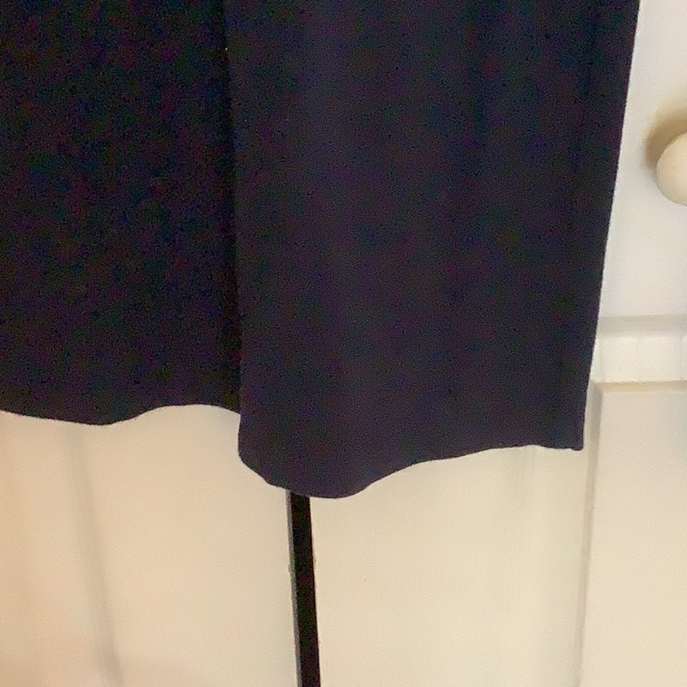 Navy wide leg leisure pants. - Picture 3 of 5